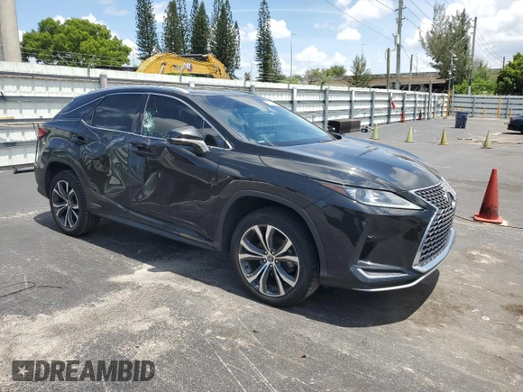 2020 Lexus RX 450h with VIN 2T2HGMDA5LC055879, listed as a Copart auction lot 59871755 with 100,964 mi miles and Non repairable. Bid and sale history available at DreamBid. Image 4.