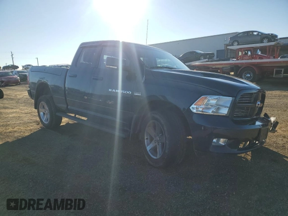 2012 Ram 1500 Sport with VIN 1C6RD7HT5CS273356, listed as a Copart auction lot 82867324 with 131,364 mi miles and Salvage title. Bid and sale history available at DreamBid. Image 4.