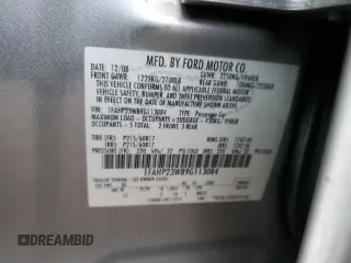 2009 Ford Taurus SE with VIN 1FAHP23W89G113084, listed as a Copart auction lot 80855724 with Not Provided miles and Salvage Title. Bid and sale history available at carsss.com. Image 13.