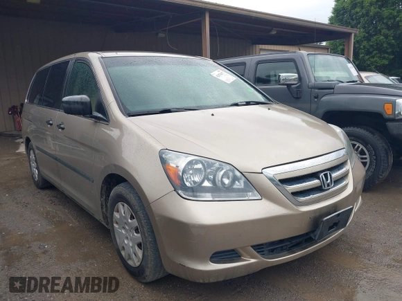 2005 Honda Odyssey LX with VIN 5FNRL382X5B116840, listed as a IAAI auction lot 42070477 with 268,898 mi miles. Bid and sale history available at carsss.com. Image 1.