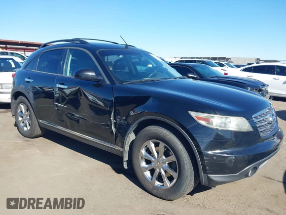 2007 Infiniti FX with VIN JNRAS08W27X207269, listed as a IAAI auction lot 40744799 with 127,009 mi miles and . Bid and sale history available at DreamBid. Image 1.