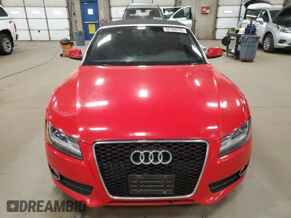 2010 Audi A5 Premium Plus with VIN WAULFAFH6AN011455, listed as a Copart auction lot 52769735 with 89,584 mi miles and Salvage Title. Bid and sale history available at carsss.com. Image 5.