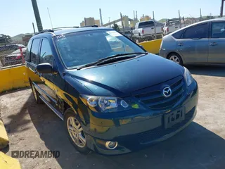 2005 Mazda MPV LX with VIN JM3LW28J250536046, listed as a IAAI auction lot 41770942 with 124,178 mi miles. Bid and sale history available at carsss.com. Image 1.