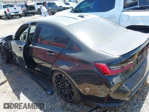 2024 BMW M3 Competition xDrive z VIN WBS43AY0XRFS26150, wystawiony jako IAAI lot #41396512 z przebiegiem 12 984 mil mil oraz . Historia ofert i sprzedaży dostępna na DreamBid. Obrazek 3.