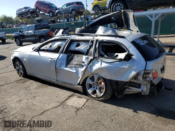 2008 BMW 5 Series 535xiT with VIN WBAPT73528CX01121, listed as a Copart auction lot 56124785 with Not provided miles and Non repairable. Bid and sale history available at DreamBid. Image 2.