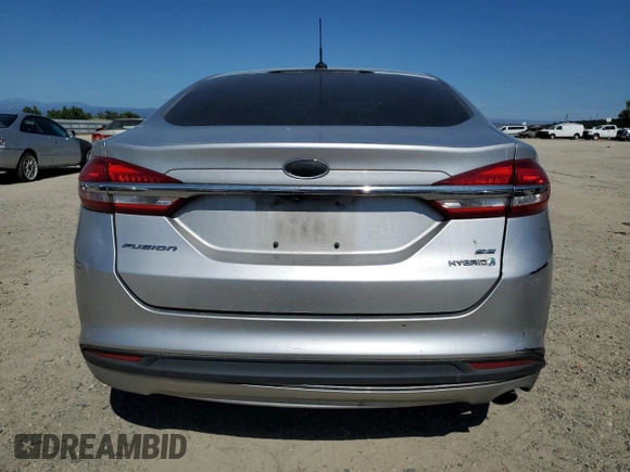 2017 Ford Fusion Hybrid SE with VIN 3FA6P0LU8HR355455, listed as a Copart auction lot 60469935 with 183,105 mi miles and Salvage title. Bid and sale history available at DreamBid. Image 6.