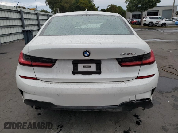 2021 BMW 3 Series 330e with VIN 3MW5P7J06M8B79274, listed as a Copart auction lot 89200865 with 28,381 mi miles and Salvage Title. Bid and sale history available at carsss.com. Image 6.