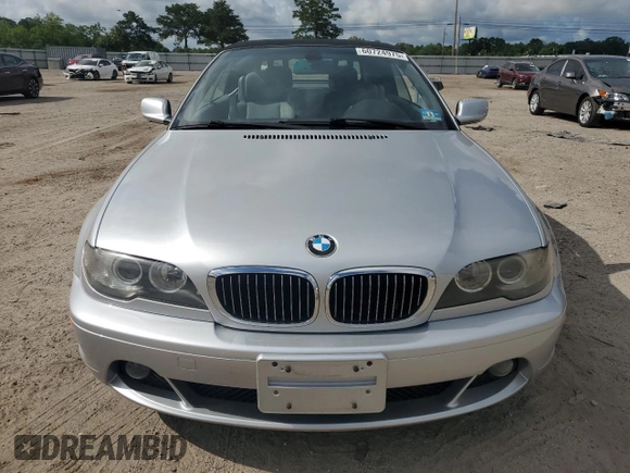 2004 BMW 3 Series 330Ci with VIN WBABW53434PJ95105, listed as a Copart auction lot 60724975 with 75,735 mi miles and Salvage title. Bid and sale history available at DreamBid. Image 5.