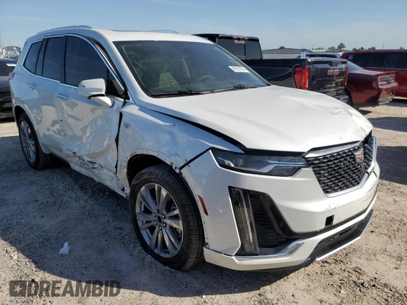 2024 Cadillac XT6 FWD Premium Luxury with VIN 1GYKPCRS1RZ700963, listed as a Copart auction lot 49031094 with 2,977 mi miles and Salvage Title. Bid and sale history available at carsss.com. Image 4.