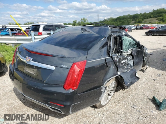 2016 Cadillac CTS Luxury Collection AWD with VIN 1G6AX5SS3G0121176, listed as a Copart auction lot 65710224 with Not Provided miles and Salvage Title. Bid and sale history available at DreamBid. Image 3.
