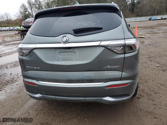 2024 Buick Enclave Avenir with VIN 5GAERDKW7RJ107818, listed as a Copart auction lot 86305344 with 25,173 mi miles and Salvage Title. Bid and sale history available at carsss.com. Image 6.