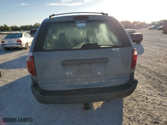 2001 Dodge Caravan SE with VIN 1B8GP25341B203225, listed as a Copart auction lot 81537334 with 244,529 mi miles and Salvage Title. Bid and sale history available at carsss.com. Image 6.