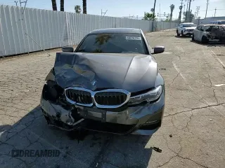 2021 BMW 3 Series 330i with VIN 3MW5R1J08M8B88355, listed as a Copart auction lot 50376775 with 0 mi miles and Salvage Title. Bid and sale history available at carsss.com. Image 10.
