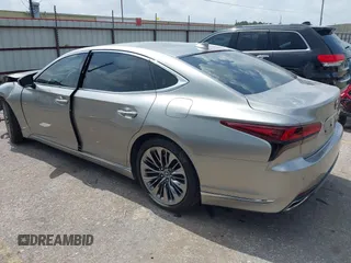 2021 Lexus LS 500 with VIN JTHD51FFXM5015102, listed as a IAAI auction lot 42504243 with 46,782 mi miles and . Bid and sale history available at DreamBid. Image 3.