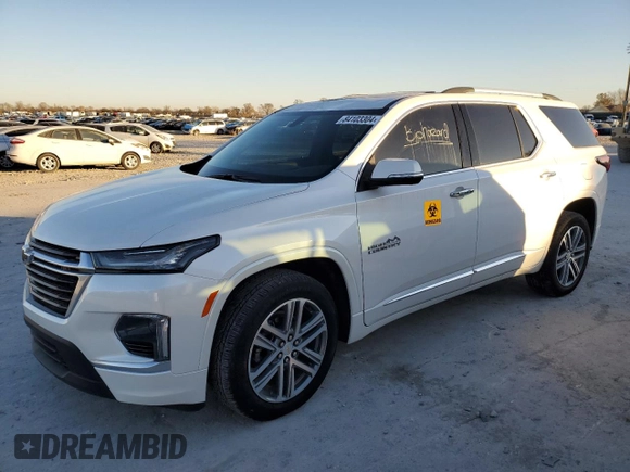 2023 Chevrolet Traverse High Country with VIN 1GNEVNKWXPJ334098, listed as a Copart auction lot 84103304 with 10,977 mi miles and Salvage title. Bid and sale history available at DreamBid. Image 1.