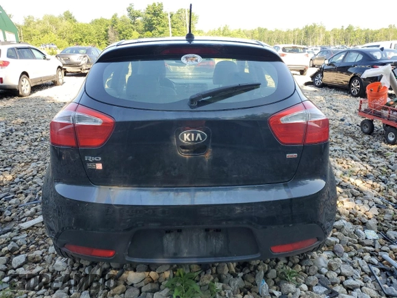 2014 Kia Rio LX with VIN KNADM5A35E6406188, listed as a Copart auction lot 60155034 with 119,789 mi miles and Salvage Title. Bid and sale history available at carsss.com. Image 6.