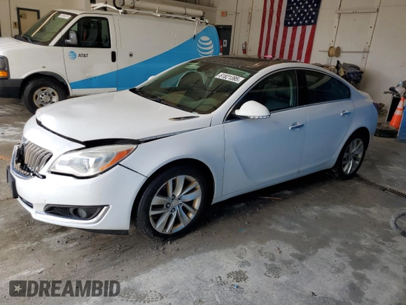 2014 Buick Regal Premium I with VIN 2G4GN5EX4E9314116, listed as a Copart auction lot 61821395 with 144,708 mi miles and Salvage title. Bid and sale history available at DreamBid. Image 1.