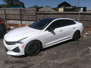 2022 Kia K5 GT with VIN 5XXG44J84NG156188, listed as a IAAI auction lot 41295715 with 69,898 mi miles. Bid and sale history available at carsss.com. Image 2.