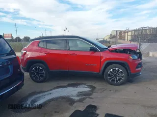 2023 Jeep Compass (RED) Edition with VIN 3C4NJDCN9PT551512, listed as a IAAI auction lot 40638010 with 28,096 mi miles and . Bid and sale history available at carsss.com. Image 13.