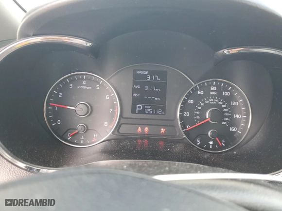 2014 Kia Forte LX with VIN KNAFX4A61E5218150, listed as a Copart auction lot 52137935 with 125,112 mi miles and Salvage Title. Bid and sale history available at carsss.com. Image 9.