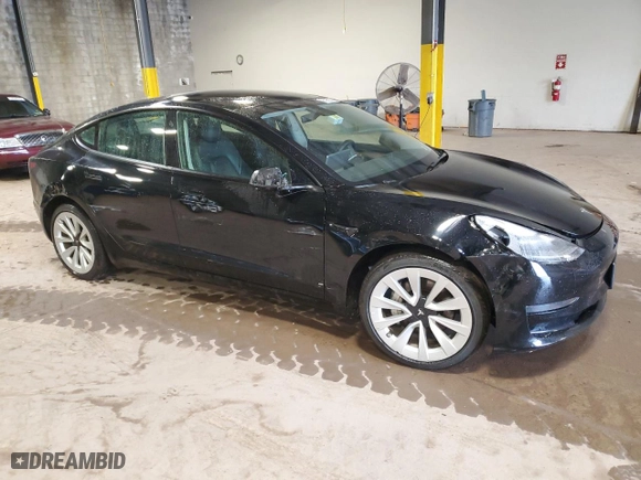 2023 Tesla Model 3 with VIN 5YJ3E1EA5PF451975, listed as a Copart auction lot 52501005 with 93,733 mi miles and Clean Title. Bid and sale history available at carsss.com. Image 4.