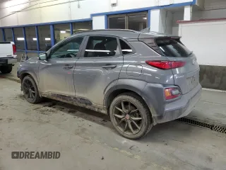 2021 Hyundai Kona Night Edition with VIN KM8K6CA5XMU710083, listed as a Copart auction lot 47118915 with 71,034 mi miles and Salvage Title. Bid and sale history available at DreamBid. Image 2.