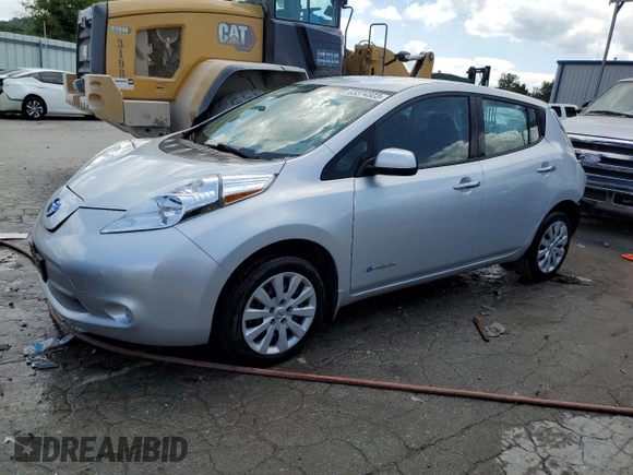 2015 Nissan LEAF SV with VIN 1N4AZ0CP1FC315812, listed as a Copart auction lot 63374323 with 64,358 mi miles. Bid and sale history available at carsss.com. Image 1.