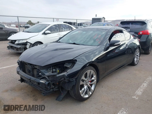 2014 Hyundai Genesis Coupe 3.8 Ultimate with VIN KMHHU6KJ9EU117703, listed as a IAAI auction lot 41486814 with 163,365 mi miles. Bid and sale history available at carsss.com. Image 17.