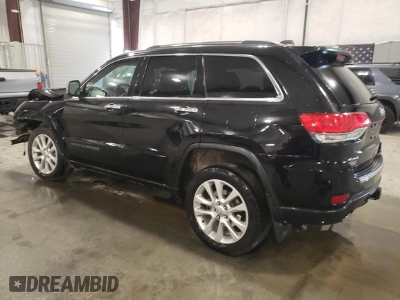 2017 Jeep Grand Cherokee Limited with VIN 1C4RJFBT9HC781741, listed as a Copart auction lot 41492185 with 87,713 mi miles and Salvage title. Bid and sale history available at DreamBid. Image 2.
