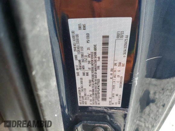 2018 Ford F-150 XL с VIN 1FTEX1EP3JFA77523, выставлен на аукционе Copart как лот 60568175 с пробегом 116 752 миль миль и Списание • Salvage title. История ставок и продаж доступна на DreamBid. Изображение 12.