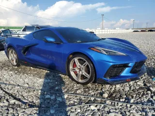 2021 Chevrolet Corvette 2LT with VIN 1G1YB2D4XM5124090, listed as a Copart auction lot 71875884 with 26,749 mi miles and Salvage Title. Bid and sale history available at carsss.com. Image 4.