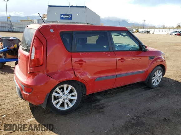 2013 Kia Soul + with VIN KNDJT2A67D7529873, listed as a Copart auction lot 51936815 with 56,139 mi miles and Salvage Title. Bid and sale history available at DreamBid. Image 3.