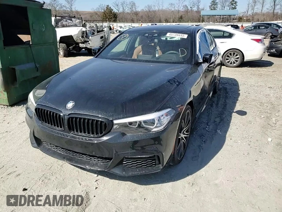 2018 BMW 5 Series 540i with VIN WBAJE5C51JG918565, listed as a Copart auction lot 48204955 with 74,474 mi miles and Salvage Title. Bid and sale history available at carsss.com. Image 10.