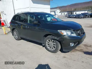 2016 Nissan Pathfinder Platinum with VIN 5N1AR2MM8GC644918, listed as a IAAI auction lot 41937391 with 130,285 mi miles and . Bid and sale history available at DreamBid. Image 1.