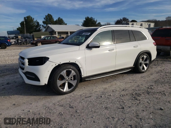 2022 Mercedes-Benz GLS with VIN 4JGFF5KE4NA735818, listed as a Copart auction lot 73004842 with 564 mi miles. Bid and sale history available at carsss.com. Image 1.