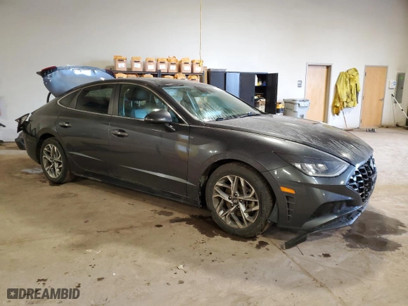 2020 Hyundai Sonata SEL with VIN 5NPEF4JA2LH032040, listed as a Copart auction lot 46369295 with 164,861 mi miles and Salvage Title. Bid and sale history available at carsss.com. Image 4.