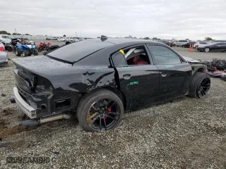 2022 Dodge Charger SRT Hellcat Widebody with VIN 2C3CDXL91NH121860, listed as a Copart auction lot 81974614 with 8,530 mi miles and Salvage Title. Bid and sale history available at carsss.com. Image 3.