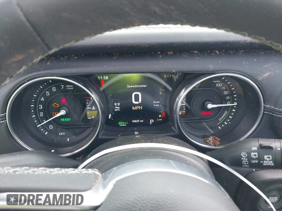 2023 Jeep Wrangler Sahara with VIN 1C4JJXP60PW556336, listed as a IAAI auction lot 39553199 with 10,437 mi miles and . Bid and sale history available at DreamBid. Image 7.
