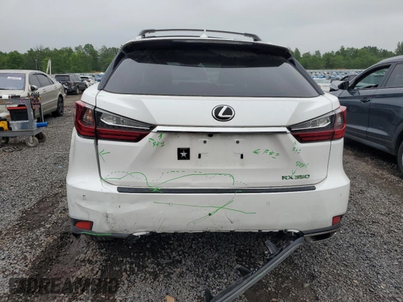 2020 Lexus RX 350 with VIN 2T2HZMDA8LC216641, listed as a Copart auction lot 56556085 with 87,646 mi miles and Salvage title. Bid and sale history available at DreamBid. Image 6.