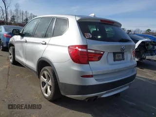 2012 BMW X3 28i with VIN 5UXWX5C58CL729049, listed as a IAAI auction lot 41611212 with 191,583 mi miles and . Bid and sale history available at DreamBid. Image 3.