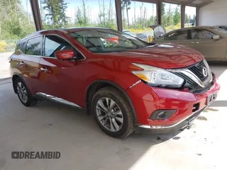 2017 Nissan Murano SL with VIN 5N1AZ2MH4HN175416, listed as a IAAI auction lot 42345395 with 72,962 mi miles and . Bid and sale history available at DreamBid. Image 1.