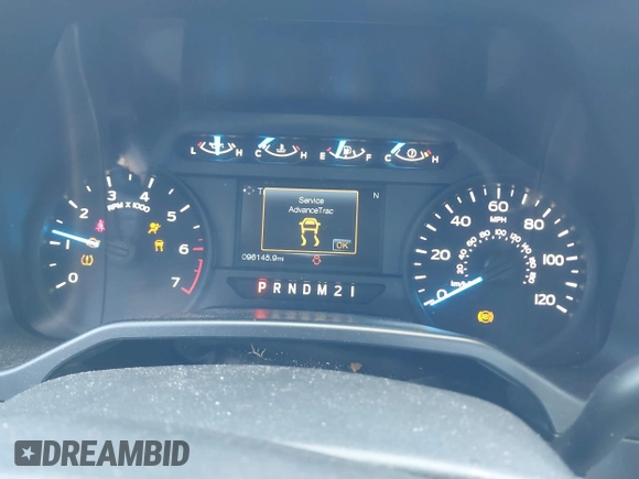 2015 Ford F-150 XL with VIN 1FTEX1CP1FKE96410, listed as a IAAI auction lot 41504551 with 96,145 mi miles. Bid and sale history available at carsss.com. Image 7.