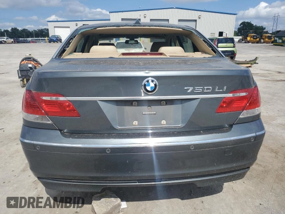 2006 BMW 7 Series 750Li z VIN WBAHN83576DT35295, wystawiony jako Copart lot #55359635 z przebiegiem 159 790 mil mil oraz Szkoda całkowita • Salvage title. Historia ofert i sprzedaży dostępna na DreamBid. Obrazek 6.