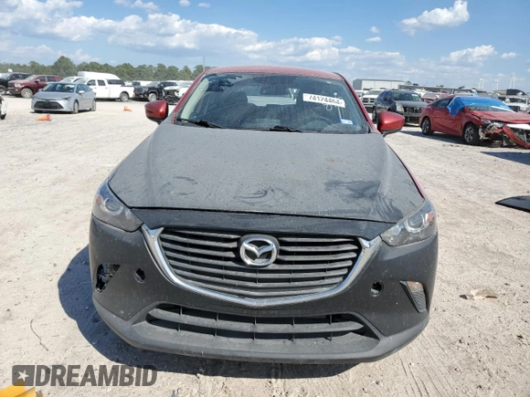 2017 Mazda CX-3 Sport with VIN JM1DKDB72H0148787, listed as a Copart auction lot 74124464 with 137,004 mi miles and Salvage Title. Bid and sale history available at carsss.com. Image 5.