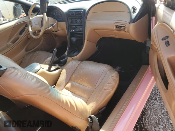 1998 Ford Mustang GT with VIN 1FAFP45X7WF141615, listed as a Copart auction lot 42099895 with 169,069 mi miles and Salvage Title. Bid and sale history available at carsss.com. Image 8.