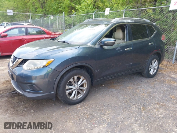 2014 Nissan Rogue SV with VIN 5N1AT2MT2EC811747, listed as a IAAI auction lot 42142536 with 256,933 mi miles and . Bid and sale history available at carsss.com. Image 2.