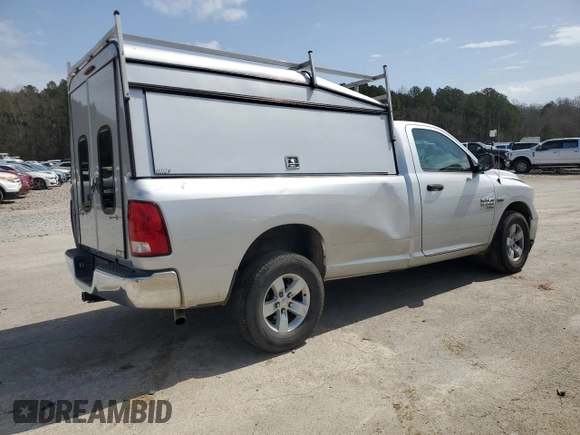 2019 Ram 1500 Classic Tradesman with VIN 3C6JR6DT8KG510586, listed as a Copart auction lot 48073135 with 106,026 mi miles and Salvage Title. Bid and sale history available at carsss.com. Image 3.