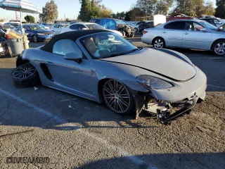 2023 Porsche 718 Boxster GTS 4.0 with VIN WP0CD2A86PS216290, listed as a Copart auction lot 85533004 with 0 mi miles and Salvage Title. Bid and sale history available at carsss.com. Image 4.