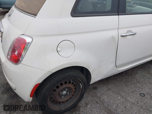 2012 FIAT 500 Pop with VIN 3C3CFFDR7CT120509, listed as a IAAI auction lot 42042059 with 116,805 mi miles. Bid and sale history available at carsss.com. Image 13.
