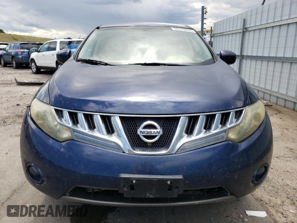 2009 Nissan Murano SL with VIN JN8AZ18W59W134056, listed as a Copart auction lot 66243024 with 129,427 mi miles and Salvage Title. Bid and sale history available at carsss.com. Image 5.